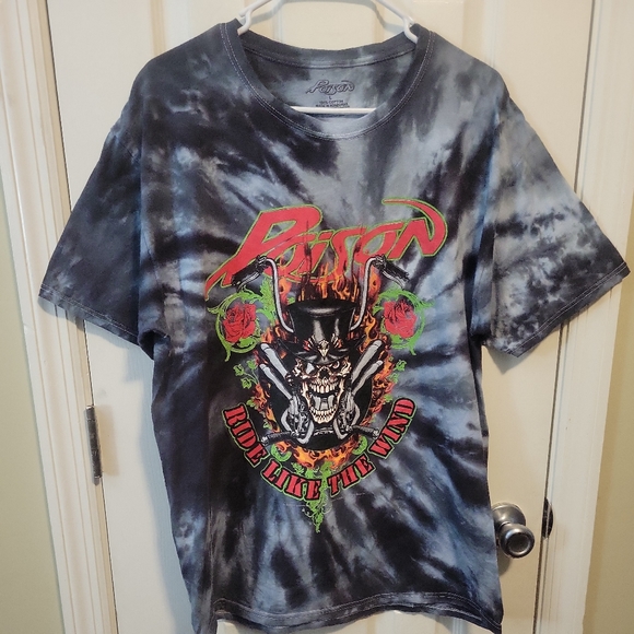 Sold Poison Ride Like The Wind Rock Band Concert Unisex T-Shirt Large Tie Dye - Picture 2 of 10